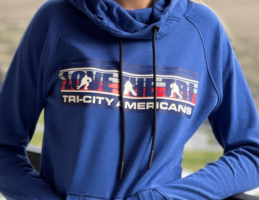 Men's LoveTheTri-City Americans hoodie in blue